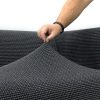 Super strečové potahy NIAGARA antracitová křeslo s dřevěnými rukojeťmi (š. 50 - 80 cm) - Image 3