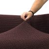 Super strečové potahy NIAGARA čokoládová křeslo s dřevěnými rukojeťmi (š. 50 - 80 cm) - Image 3