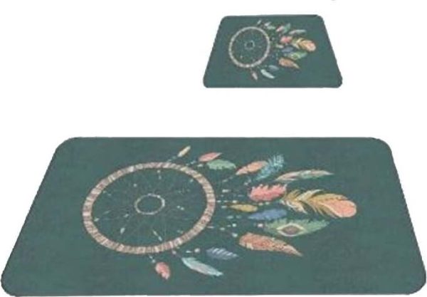 Zelené koupelnové předložky v sadě 2 ks 60x100 cm – Mila Home