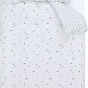 Bílé bavlněné dětské povlečení na dvoulůžko 200x200 cm Stars – Bianca