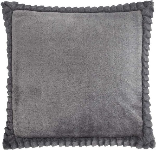 Dekorační polštář z mikroplyše 55x55 cm Velvet and Faux Fur – Catherine Lansfield