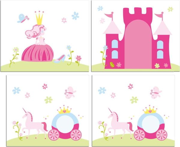 Dětský závěs k posteli 4 ks 195x75 cm Princess – Vipack
