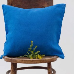 Lněný povlak na polštář 50x50 cm French Blue – Linen Tales