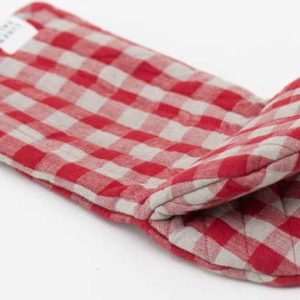 Lněná chňapka Red Gingham – Linen Tales