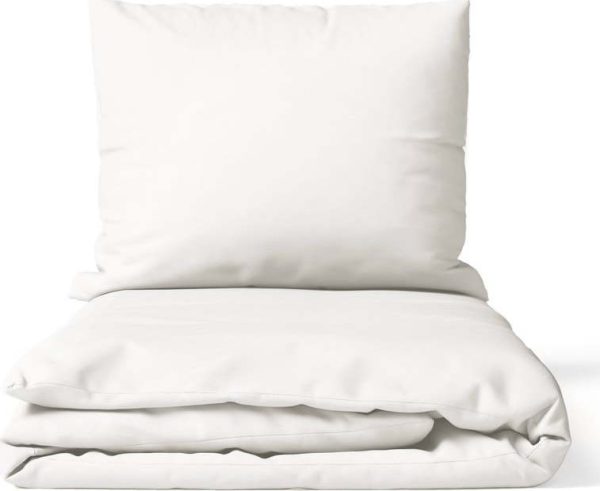 Bílé povlečení na dvoulůžko z mikrosaténu 200x200 cm Basic – Bonami Essentials
