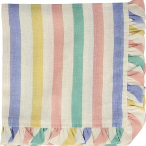 Lněné ubrousky v sadě 4 ks Multi Stripe – Meri Meri