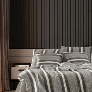 Šedé povlečení na dvoulůžko 200x200 cm Dakar – Mijolnir