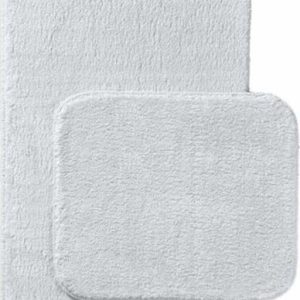 Světle šedé koupelnové předložky v sadě 2 ks 50x90 cm Plush – Mila Home