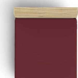 Vínové napínací bavlněné prostěradlo 140x200 cm – Mijolnir