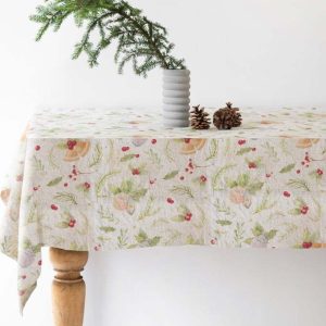 Vánoční lněný ubrus Linen Tales Jingle Bells