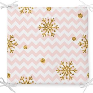 Vánoční podsedák s příměsí bavlny Minimalist Cushion Covers Pastel Stripes