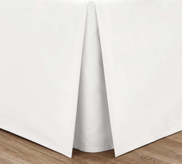 Bílý perkálový potah na rám postele 90x190 cm Easy Iron Percale – Catherine Lansfield