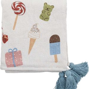 Bílá dětská deka 130x160 cm Sweets – Bloomingville Mini