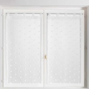 Bílá záclona 60x120 cm Pompinou – douceur d'intérieur