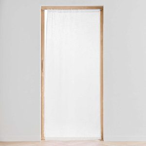 Bílý závěs do dveří 90x200 cm Haltona – douceur d'intérieur