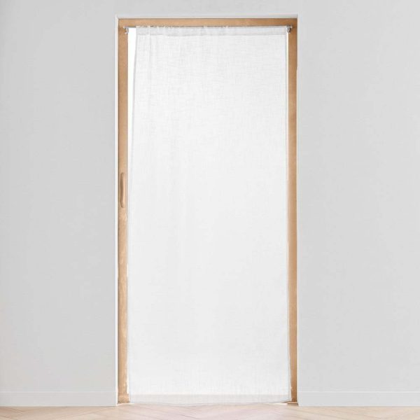 Bílý závěs do dveří 90x200 cm Haltona – douceur d'intérieur