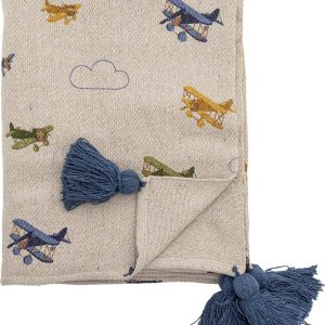 Krémová dětská deka 130x160 cm Plane – Bloomingville Mini