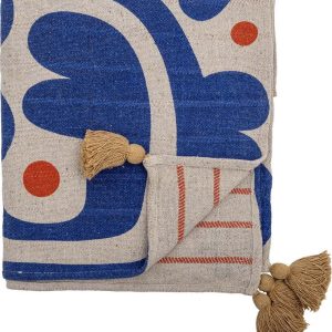Modrá deka 130x160 cm Eviaya – Bloomingville