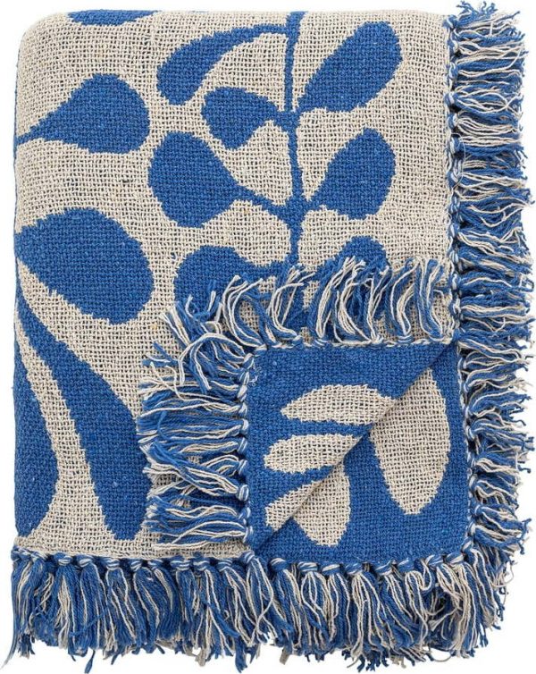 Modrá deka 130x160 cm Nevine – Bloomingville