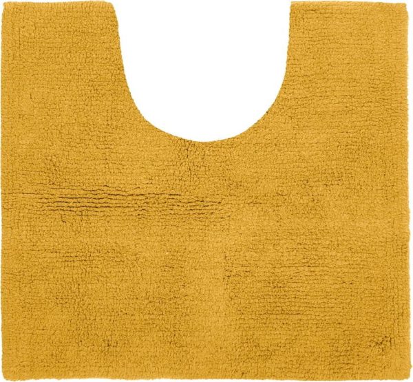 Okrově žlutá koupelnová předložka 50x45 cm Riva - Tiseco Home Studio
