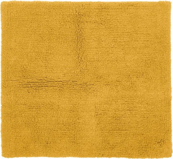 Okrově žlutá koupelnová předložka 60x60 cm Riva - Tiseco Home Studio