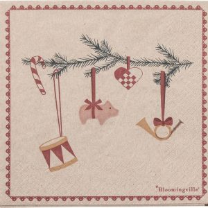 Papírové ubrousky v sadě 20 ks Yule – Bloomingville