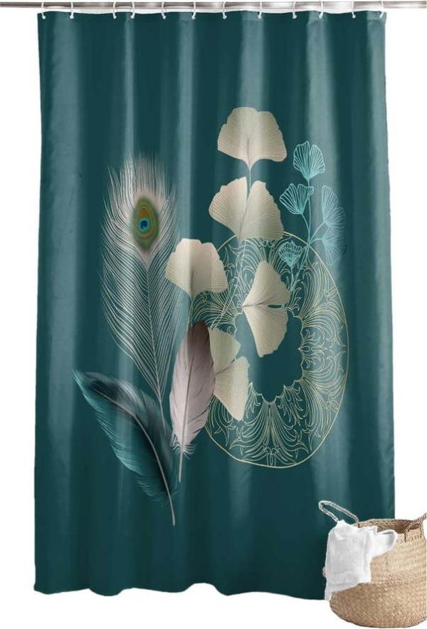 Sprchový závěs 180x200 cm Ginkoblue – douceur d'intérieur
