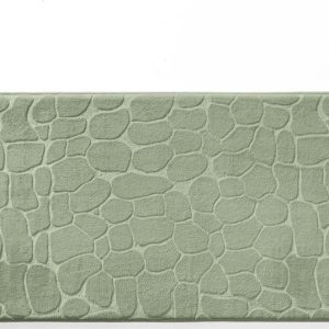 Zelená koupelnová předložka 50x120 cm Ricochet – douceur d'intérieur