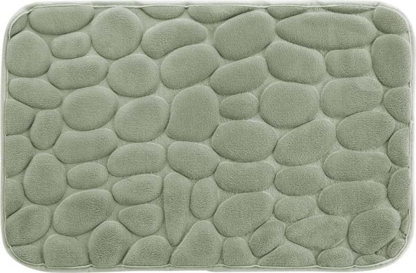Zelená koupelnová předložka 50x80 cm Ricochet – douceur d'intérieur