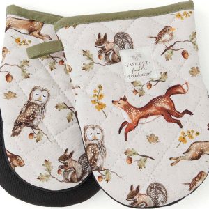 Bavlněné kuchyňské rukavice v sadě 2 ks Forest Fable – Cooksmart ®