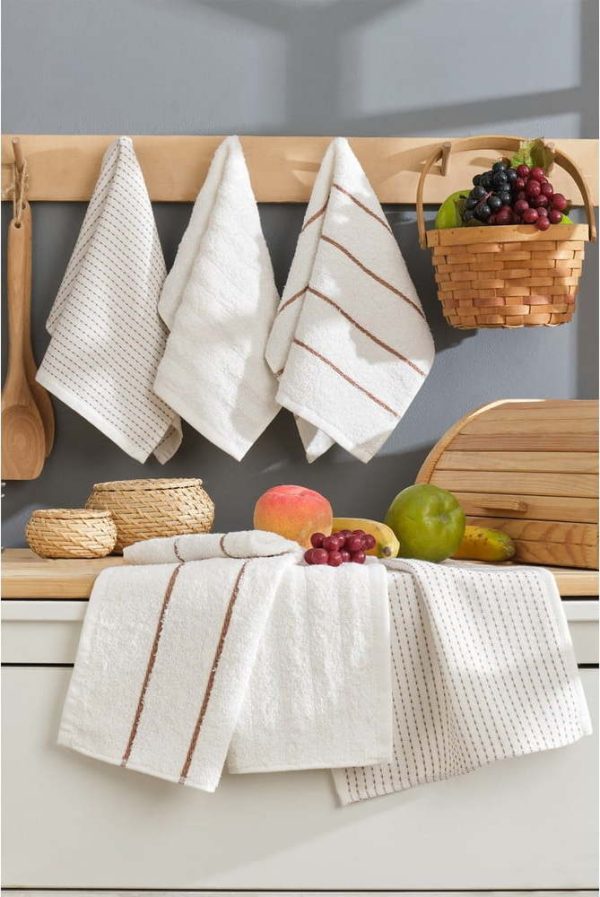 Bavlněné utěrky v sadě 6 ks 30x50 cm Sofya – Foutastic