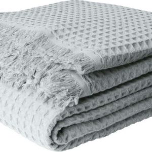 Bavlněný přehoz v mentolové barvě 140x200 cm Waffle – Mijolnir