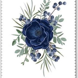 Běhoun na stůl 40x130 cm Blue Rose – Minimalist Cushion Covers