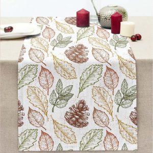 Běhoun na stůl 40x130 cm Leaves Mix – Mila Home