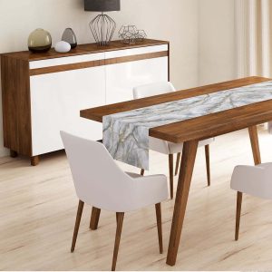 Běhoun na stůl 40x130 cm Marble – Minimalist Cushion Covers
