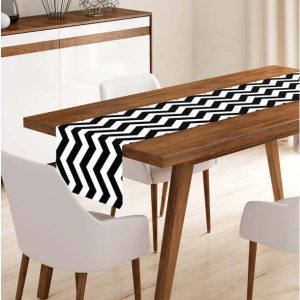 Běhoun na stůl 40x130 cm Zig Zag – Minimalist Cushion Covers