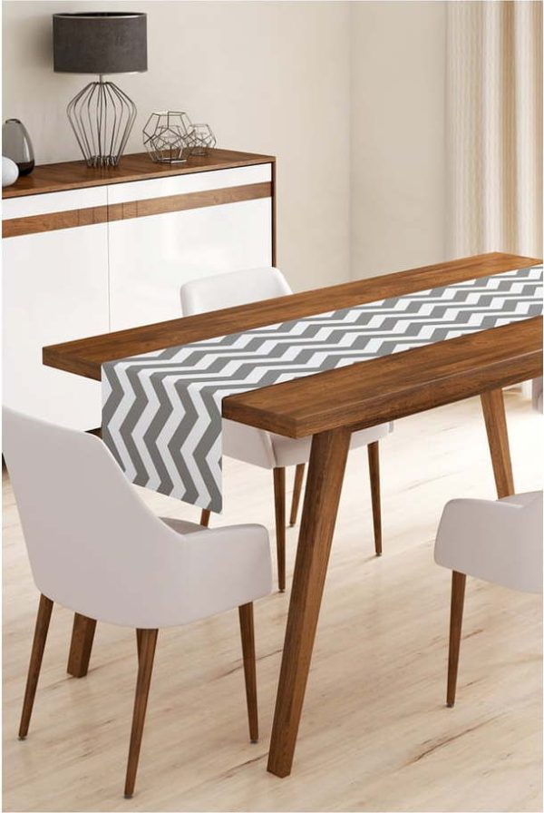 Běhoun na stůl 40x130 cm Zig Zag – Minimalist Cushion Covers