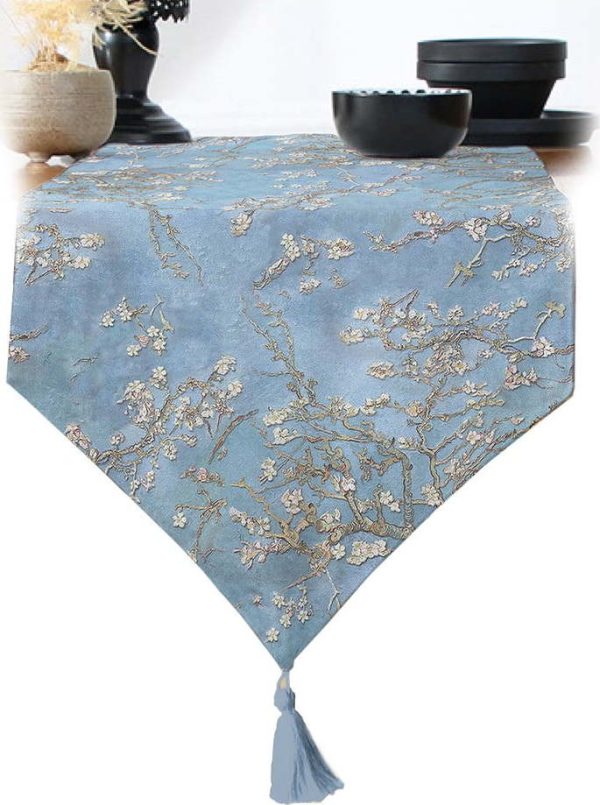 Běhoun na stůl 45x140 cm Blue Spring – Minimalist Cushion Covers