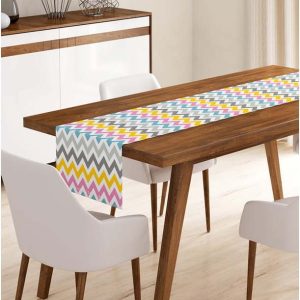 Běhoun na stůl 45x140 cm Zig Zag – Minimalist Cushion Covers