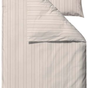Béžové damaškové prodloužené povlečení na dvoulůžko 200x220 cm Noble – Södahl