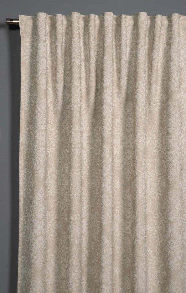 Béžový zatemňovací/termo závěs z žakáru 140x245 cm Ornament – Sehlbach