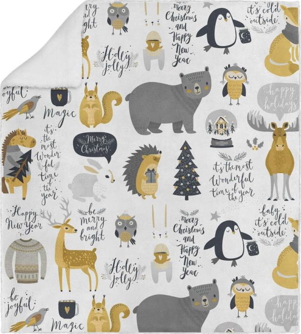 Bílá dětská deka 120x180 cm – Oyo home