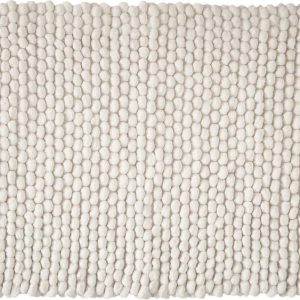 Bílá koupelnová předložka 50x80 cm Aspen Bobble – Bianca