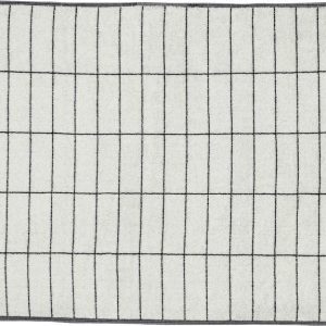Bílá koupelnová předložka 50x80 cm Tile Stone – Mette Ditmer Denmark