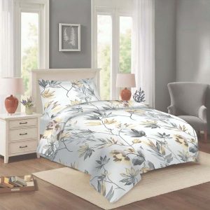 Bílé bavlněné povlečení na jednolůžko 140x200 cm Darina – Cotton House
