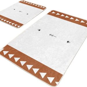 Bílé koupelnové předložky v sadě 2 ks 60x100 cm – Mila Home