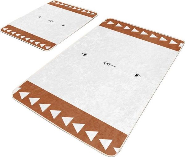 Bílé koupelnové předložky v sadě 2 ks 60x100 cm – Mila Home