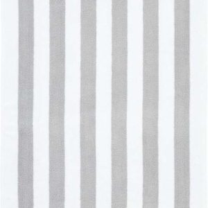 Bílo-šedý froté bavlněný ručník 50x85 cm Reversible Stripe – Bianca