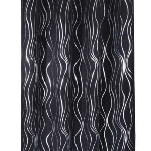 Černý závěs 135x245 cm Waves – Sehlbach