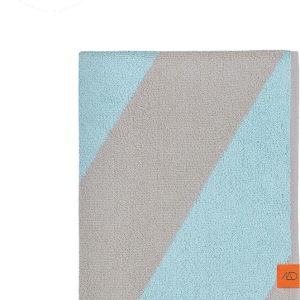 Froté ručníky z bio bavlny v mentolové barvě v sadě 2 ks 40x55 cm Diagonal – Mette Ditmer Denmark